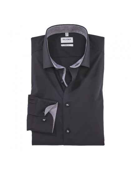 OLYMP ΠΟΥΚΑΜΙΣΟ ΜΟΝΟΧΡΩΜΟ ΜΑΥΡΟ