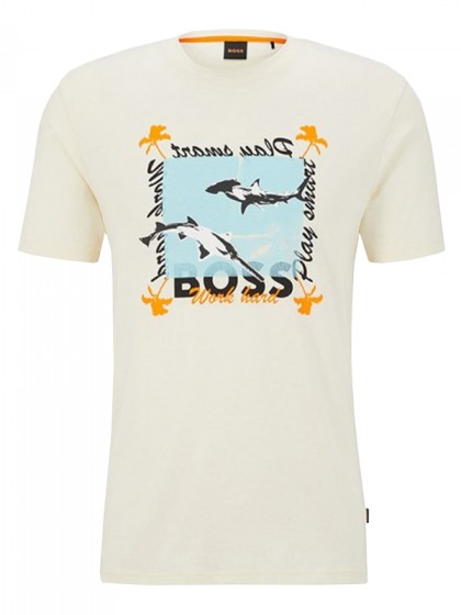 BOSS T-SHIRT BEIGE