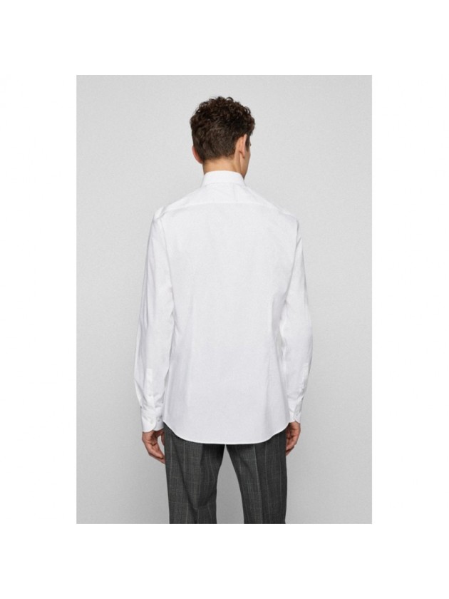 BOSS ΠΟΥΚΑΜΙΣΟ ΛΕΥΚΟ SLIM FIT