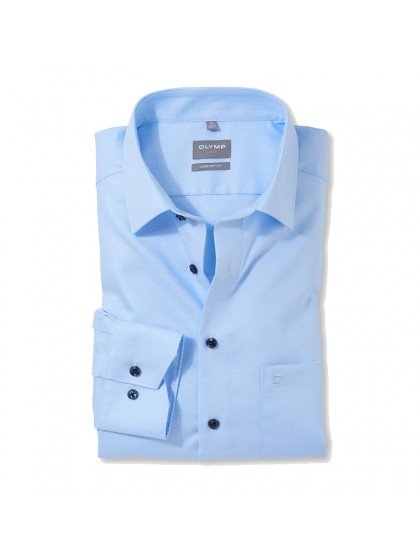 OLYMP LUXOR ΠΟΥΚΑΜΙΣΟ ΜΟΝΟΧΡΩΜΟ ΣΙΕΛ