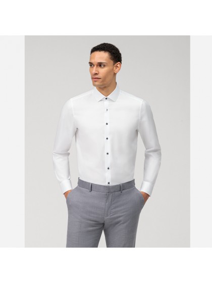 OLYMP LEVEL-FIVE ΠΟΥΚΑΜΙΣΟ ΜΟΝΟΧΡΩΜΟ ΛΕΥΚΟ