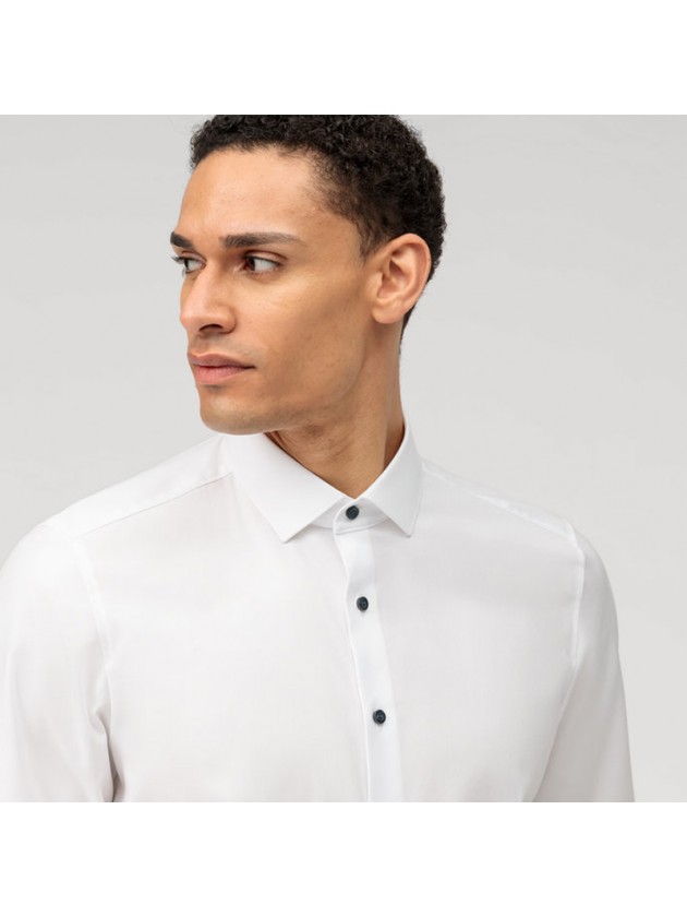 OLYMP LEVEL-FIVE ΠΟΥΚΑΜΙΣΟ ΜΟΝΟΧΡΩΜΟ ΛΕΥΚΟ