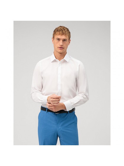 OLYMP ΠΟΥΚΑΜΙΣΟ LEVEL FIVE ΛΕΥΚΟ SLIM FIT