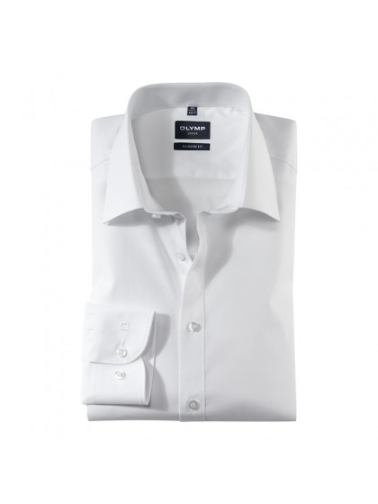 OLYMP LUXOR ΠΟΥΚΑΜΙΣΟ ΜΟΝΟΧΡΩΜΟ ΛΕΥΚΟ