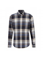 FYNCH HATTON PLAID SHIRT BLUE