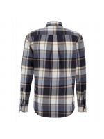 FYNCH HATTON PLAID SHIRT BLUE