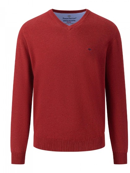 FYNCH HATTON ΠΛΕΚΤΟ ΜΟΝΟΧΡΩΜΟ ΜΠΟΡΝΤΩ