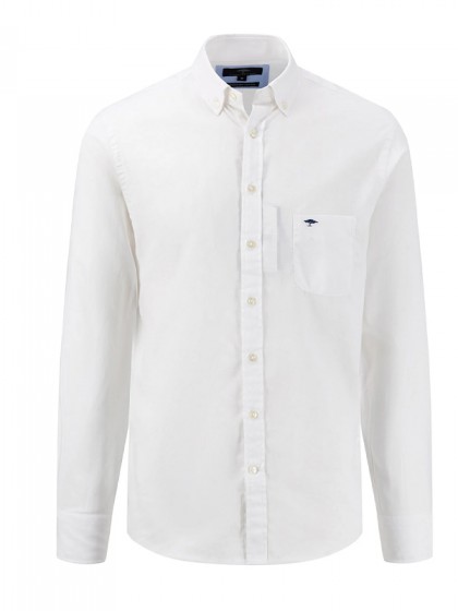 FYNCH HATTON ΠΟΥΚΑΜΙΣΟ ΜΟΝΟΧΡΩΜΟ ΛΕΥΚΟ