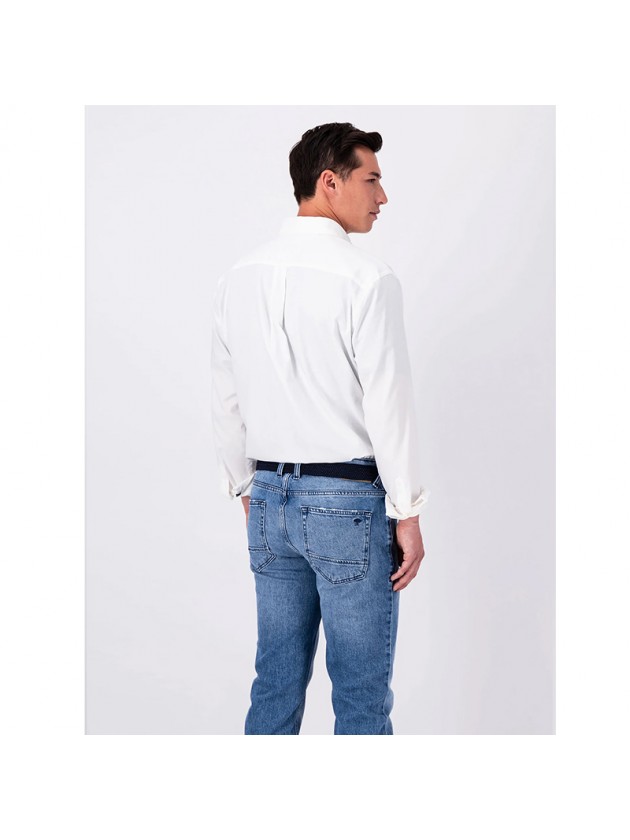 FYNCH HATTON ΠΟΥΚΑΜΙΣΟ ΜΟΝΟΧΡΩΜΟ ΛΕΥΚΟ