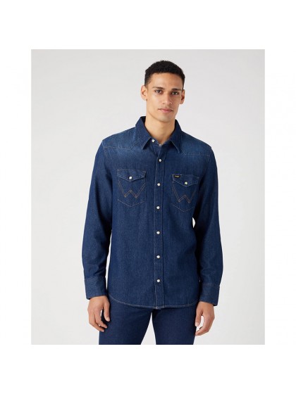 WRANGLER ΠΟΥΚΑΜΙΣΟ ΤΖIΝ ΜΠΛΕ