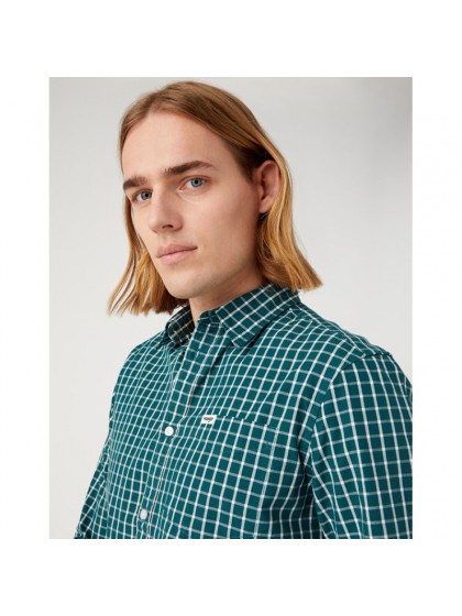 WRANGLER  ΠΟΥΚΑΜΙΣΟ ΚΑΡΩ ΠΡΑΣΙΝΟ