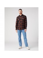 WRANGLER  ΠΟΥΚΑΜΙΣΟ ΚΑΡΩ ΜΠΟΡΝΤΩ