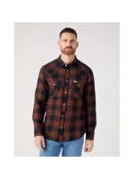 WRANGLER  ΠΟΥΚΑΜΙΣΟ ΚΑΡΩ ΜΠΟΡΝΤΩ