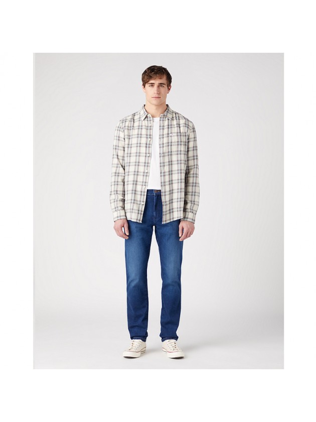 WRANGLER ΠΑΝΤΕΛΟΝΙ JEAN RIVER  ΜΠΛΕ