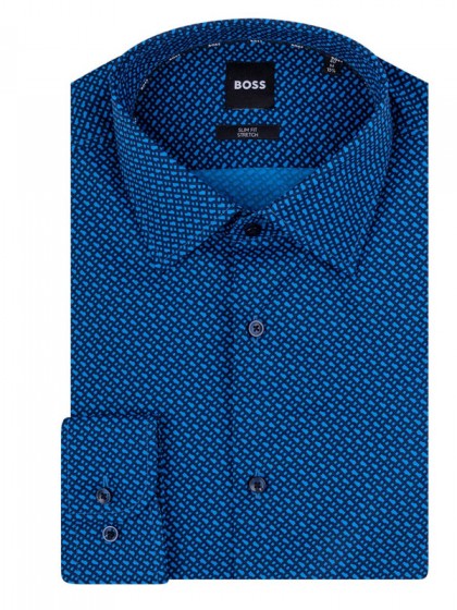 BOSS ΠΟΥΚΑΜΙΣΟ ΣΧΕΔΙΑΣΤΟ ΜΠΛΕ