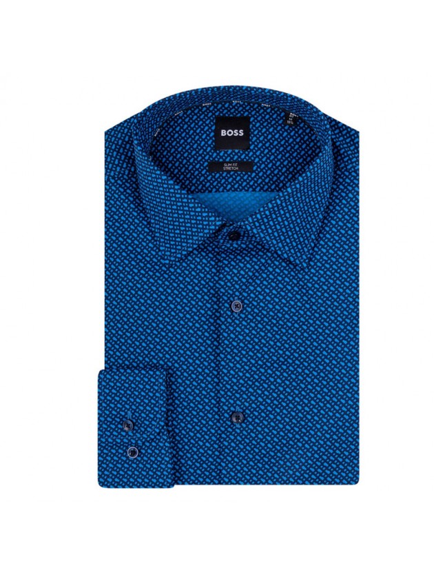 BOSS ΠΟΥΚΑΜΙΣΟ ΣΧΕΔΙΑΣΤΟ ΜΠΛΕ