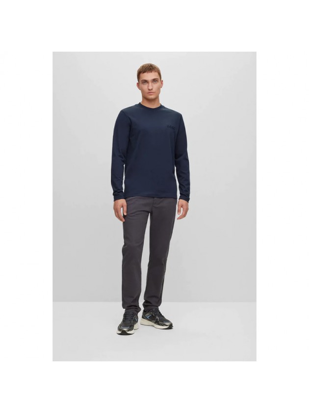 BOSS ΜΠΛΟΥΖΑ ΜΟΝΟΧΡΩΜΗ ΜΠΛΕ