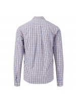 FYNCH-HATTON PLAID SHIRT BLUE-BORDEAUX