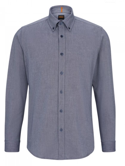 BOSS SHIRT WITH BUTTON IN THE COLLAR RAF