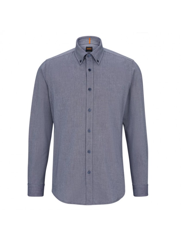 BOSS SHIRT WITH BUTTON IN THE COLLAR RAF