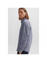 BOSS SHIRT WITH BUTTON IN THE COLLAR RAF