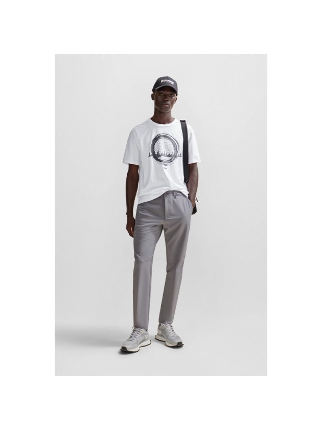 BOSS ΜΠΛΟΥΖΑ ΜΕ ΣΤΑΜΠΑ ΛΕΥΚΗ