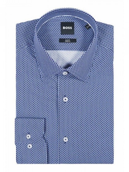 BOSS ΠΟΥΚΑΜΙΣΟ ΣΧΕΔΙΑΣΤΟ ΜΠΛΕ