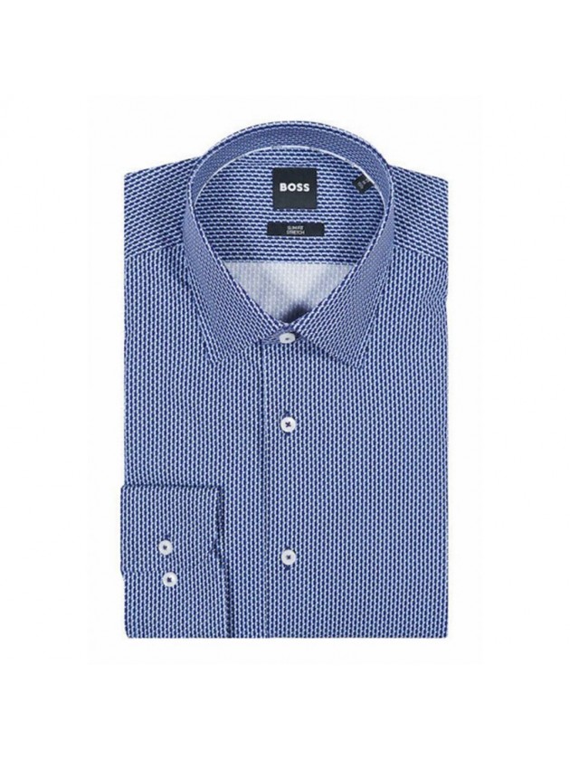 BOSS ΠΟΥΚΑΜΙΣΟ ΣΧΕΔΙΑΣΤΟ ΜΠΛΕ