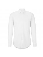 BOSS ΠΟΥΚΑΜΙΣΟ ΔΙΠΛΗ ΜΑΝΣΕΤΑ ΜΟΝΟΧΡΩΜΟ ΛΕΥΚΟ