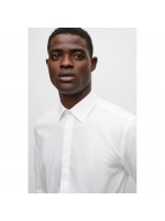 BOSS ΠΟΥΚΑΜΙΣΟ ΔΙΠΛΗ ΜΑΝΣΕΤΑ ΜΟΝΟΧΡΩΜΟ ΛΕΥΚΟ