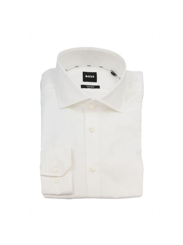 BOSS ΠΟΥΚΑΜΙΣΟ ΣΧΕΔΙΑΣΤΟ ΛEYKO