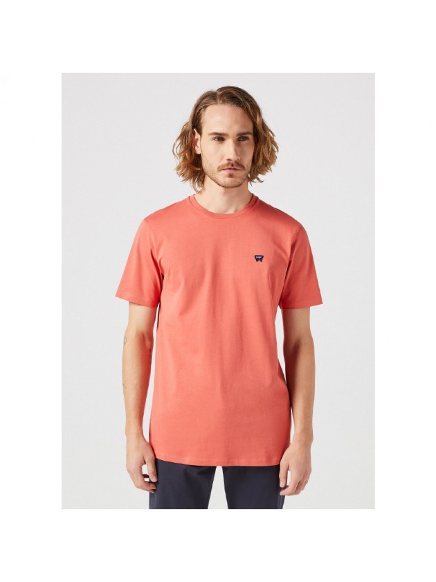 WRANGLER ΜΠΛΟΥΖΑ ΜΟΝΟΧΡΩΜΗ ΡΟΔΙ