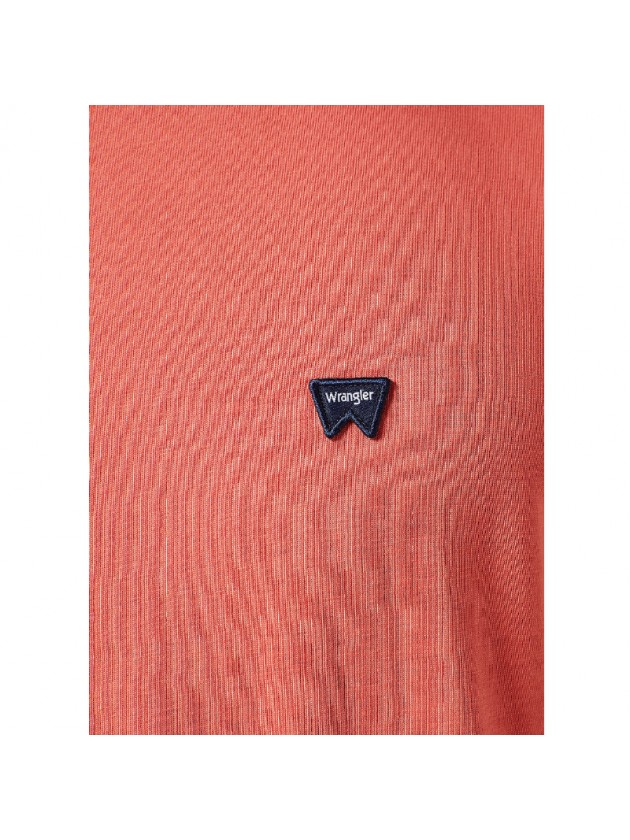 WRANGLER ΜΠΛΟΥΖΑ ΜΟΝΟΧΡΩΜΗ ΡΟΔΙ