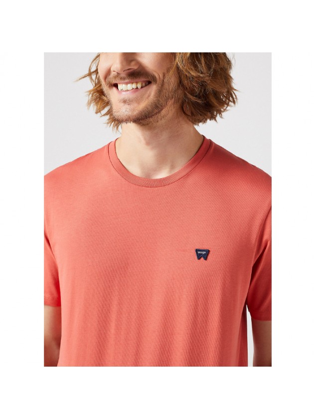 WRANGLER ΜΠΛΟΥΖΑ ΜΟΝΟΧΡΩΜΗ ΡΟΔΙ