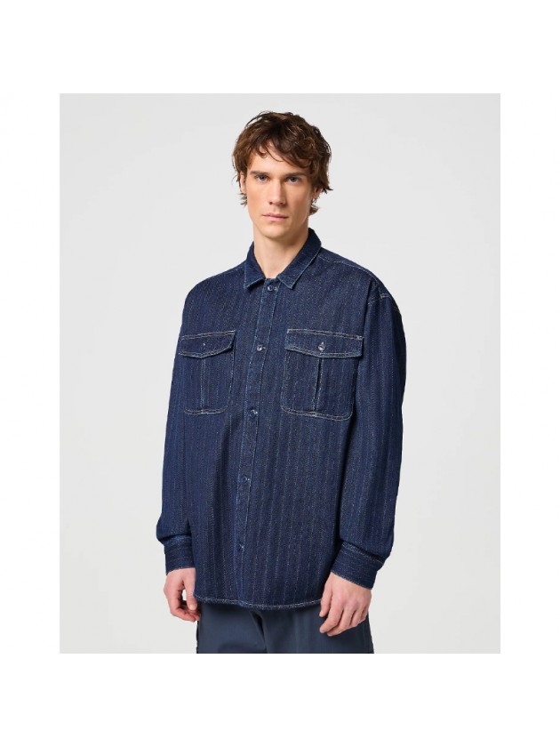 WRANGLER ΠΟΥΚΑΜΙΣΟ JEAN ΜΠΛΕ