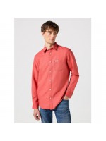 WRANGLER ΠΟΥΚΑΜΙΣΟ ΜΟΝΟΧΡΩΜΟ ΡΟΔΙ