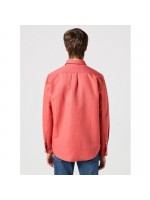 WRANGLER ΠΟΥΚΑΜΙΣΟ ΜΟΝΟΧΡΩΜΟ ΡΟΔΙ