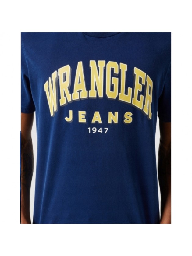WRANGLER ΜΠΛΟΥΖΑ ΜΕ ΣΤΑΜΠΑ NAVY