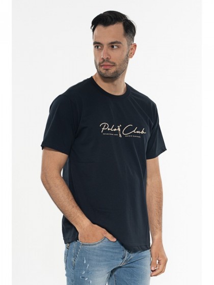 ORIGIN ΜΠΛΟΥΖΑ  ΜΠΛΟΥΖΑ ΣΤΑΜΠΑ ΜΠΛΕ plus size