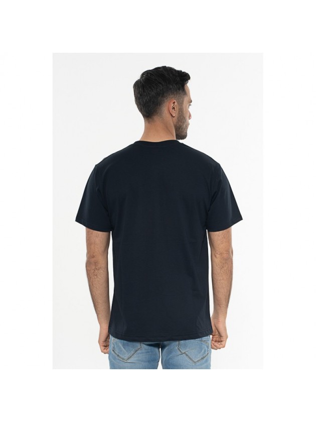 ORIGIN ΜΠΛΟΥΖΑ  ΜΠΛΟΥΖΑ ΣΤΑΜΠΑ ΜΠΛΕ plus size