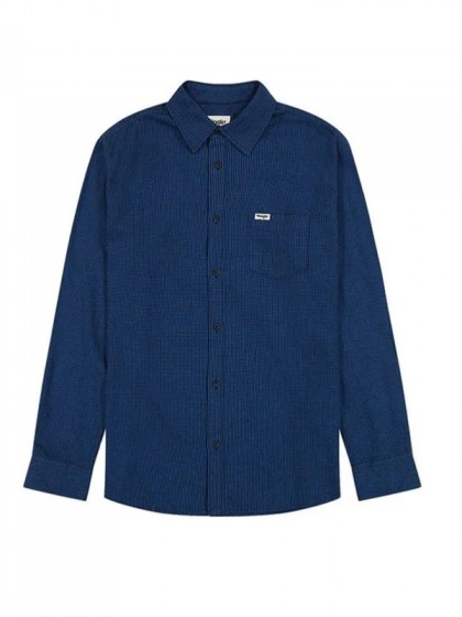 WRANGLER ΠΟΥΚΑΜΙΣΟ ΣΧΕΔΙΑΣΤΟ ΜΠΛΕ