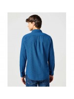 WRANGLER ΠΟΥΚΑΜΙΣΟ ΣΧΕΔΙΑΣΤΟ ΜΠΛΕ