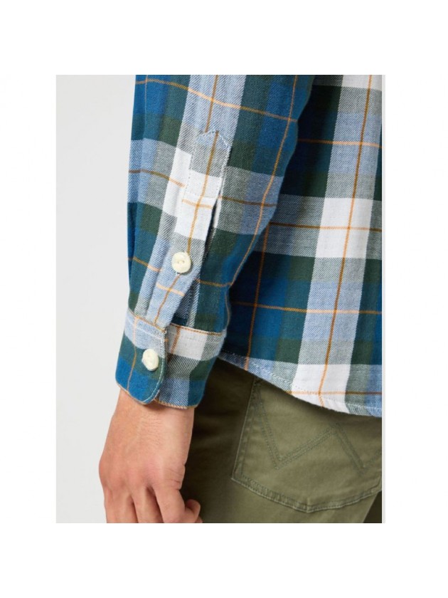 WRANGLER ΠΟΥΚΑΜΙΣΟ ΚΑΡΩ ΠΡΑΣΙΝΟ