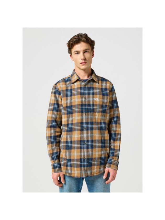 WRANGLER SHIRT JEAN BLUE