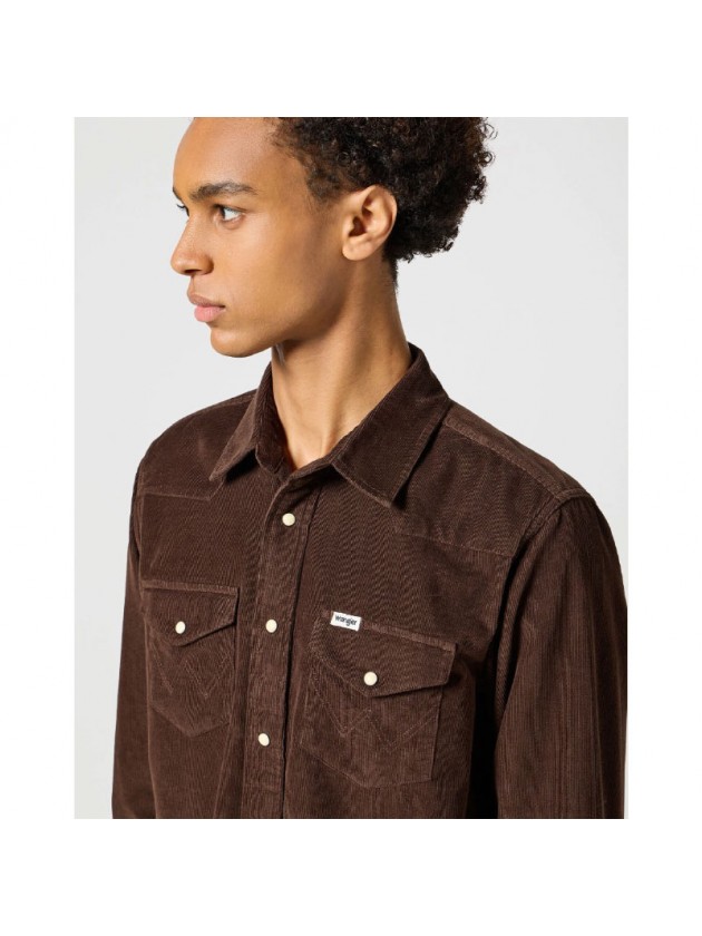 WRANGLER ΠΟΥΚΑΜΙΣΟ ΚΟΤΛΕ ΚΑΦΕ
