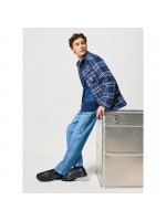 WRANGLER ΜΠΟΥΦΑΝ ΚΑΡΩ ΔΙΠΛΗΣ ΟΨΗΣ NAVY