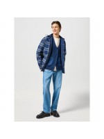 WRANGLER ΖΑΚΕΤΑ ΠΛΕΚΤΗ ΜΕ ΚΟΥΜΠΙΑ NAVY