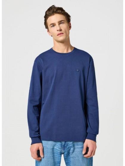 WRANGLER ΜΠΛΟΥΖΑ ΜΕ ΣΤΑΜΠΑ ΜΠΛΕ