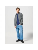 WRANGLER ΜΠΛΟΥΖΑ ΜΕ ΣΤΑΜΠΑ ΜΠΛΕ