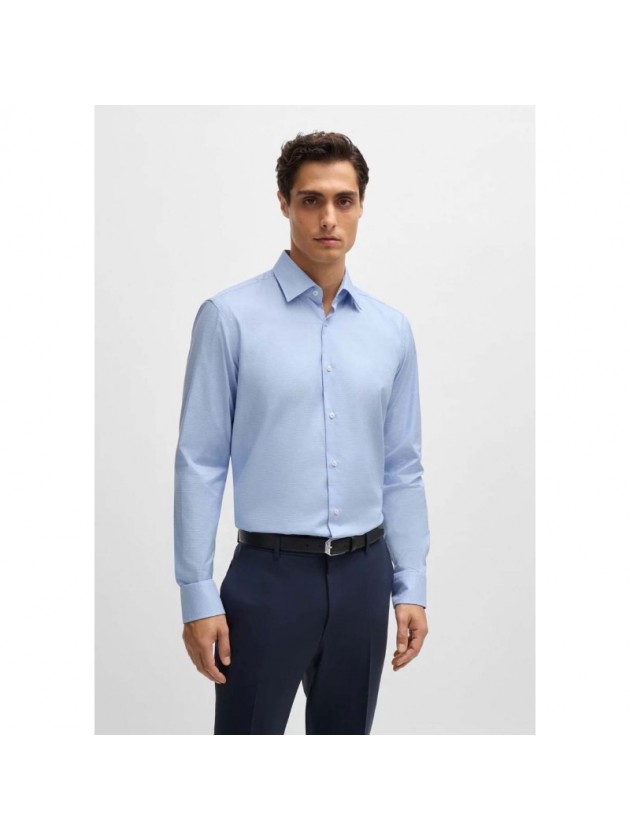 BOSS ΠΟΥΚΑΜΙΣΟ ΣΧΕΔΙΑΣΤΟ ΜΠΛΕ